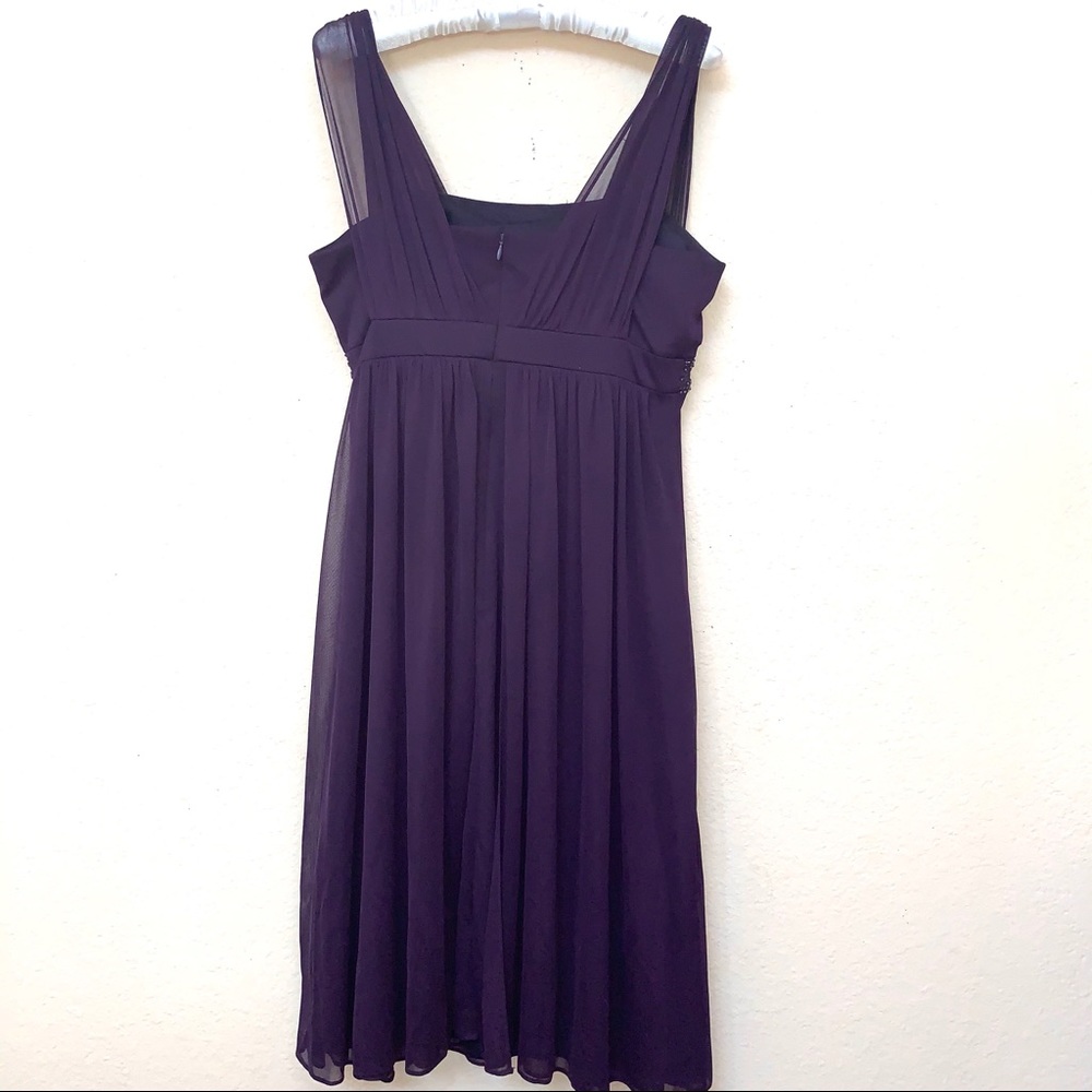 Jessica Howard Purple Empire Waist Dress Sz 8 - Picture 6 of 7
